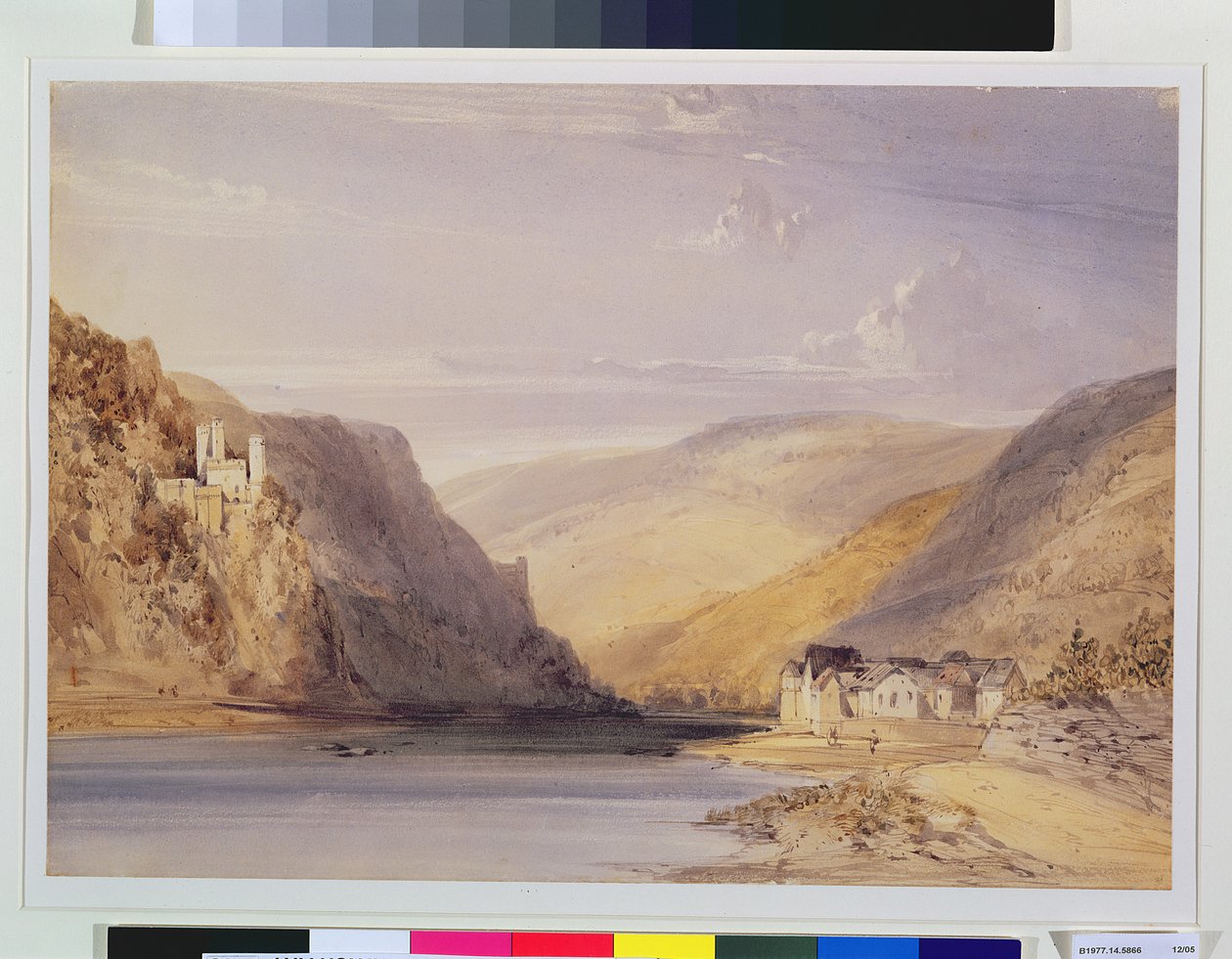 Il Reno ad Assmannshausen da William Callow
