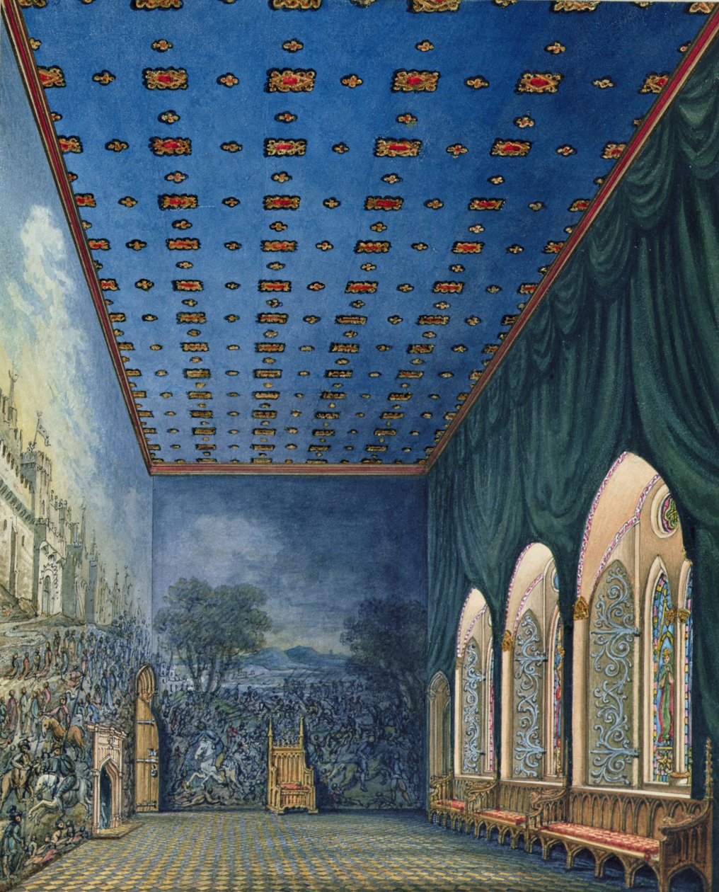 Vista immaginaria della Camera Dipinta, Palazzo di Westminster da William Capon