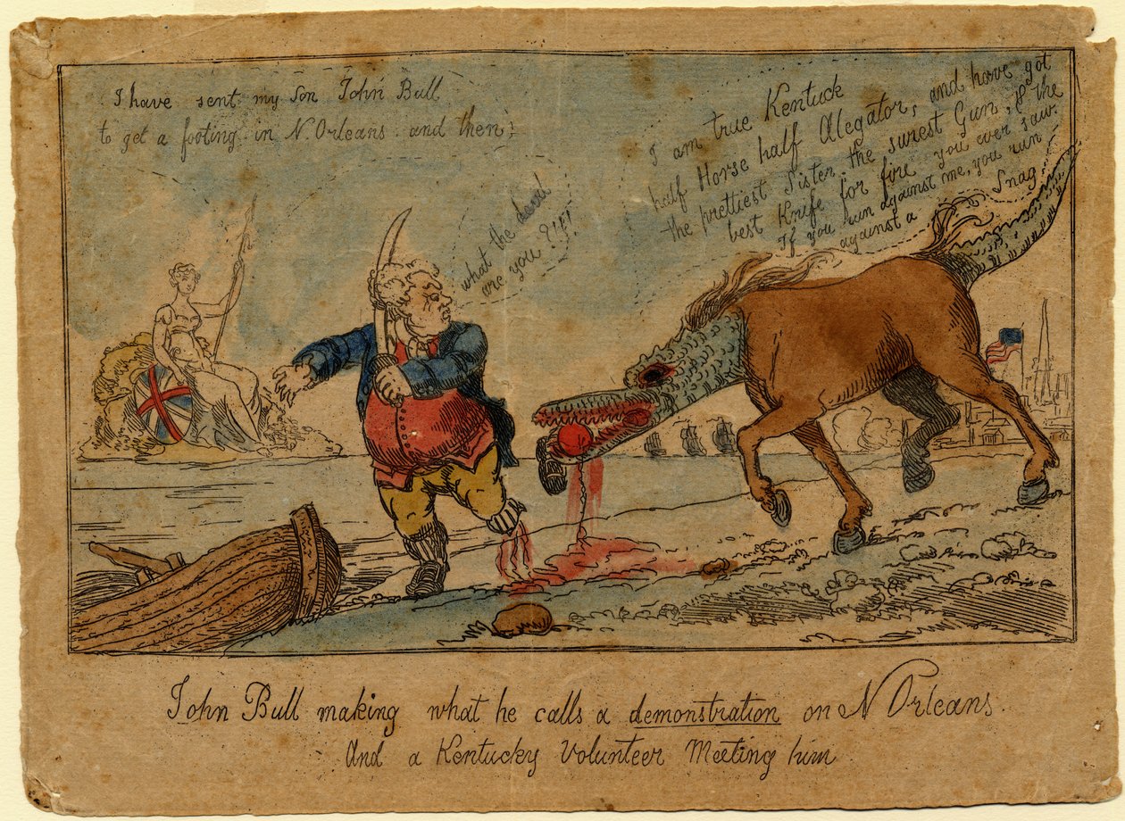 John Bull che fa quella che chiama una dimostrazione, c.1815 da William Charles