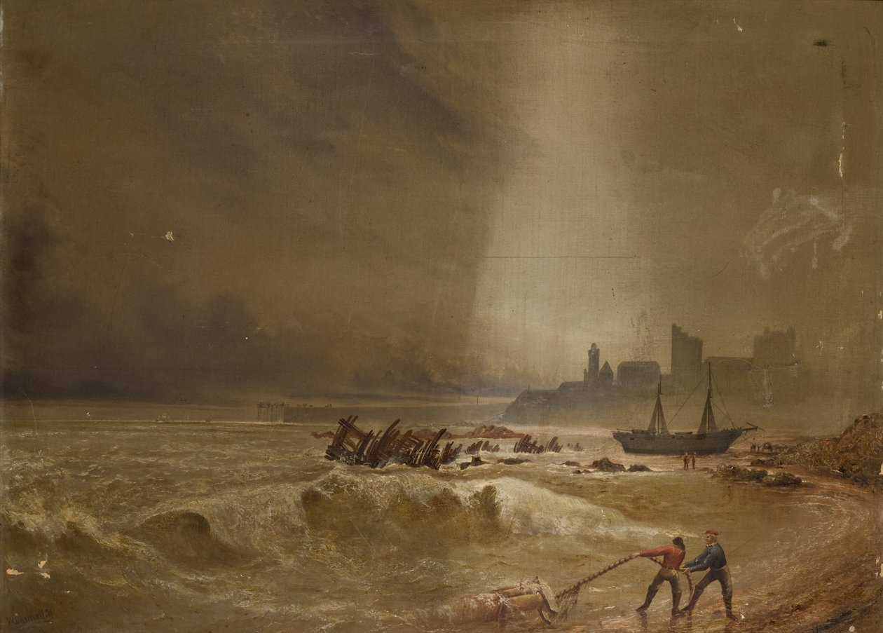 Paesaggio marino al largo di Tynemouth, 1871 da William Connell
