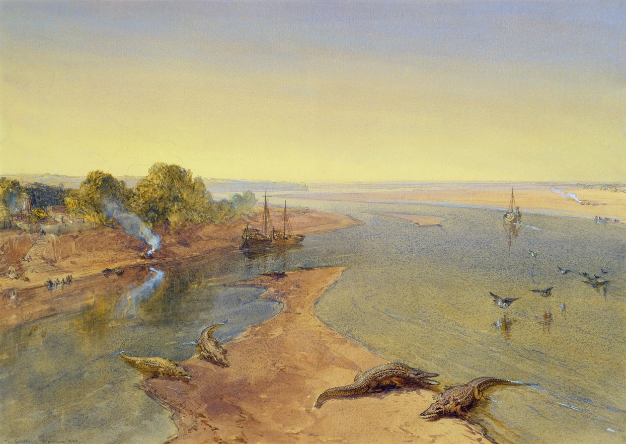 Il Gange, 1863 da William Crimea Simpson
