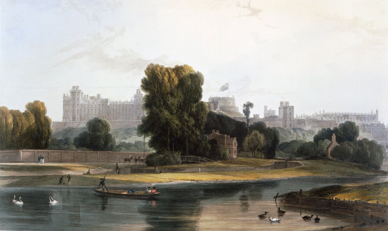 Castello di Windsor dal Fiume Tamigi a Eton, da 