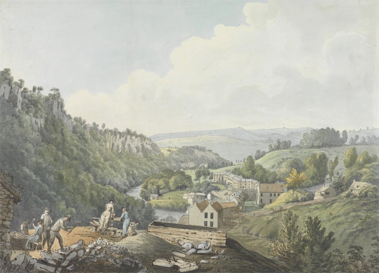 Bagni di Matlock, Derbyshire, c.1789 da William Day