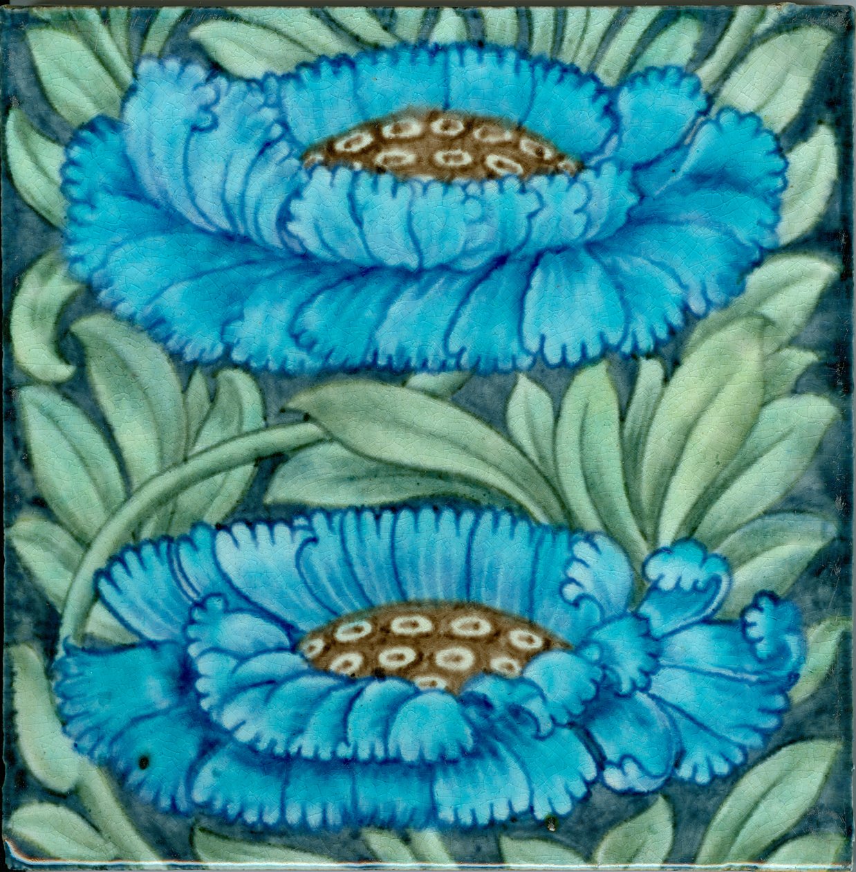 Piastrella modello Marlborough da William de Morgan