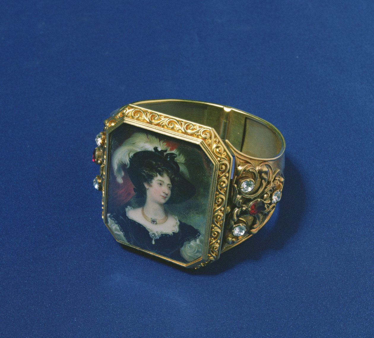 Bracciale con miniatura del ritratto di Charlotte, Duchessa di Northumberland da William Essex