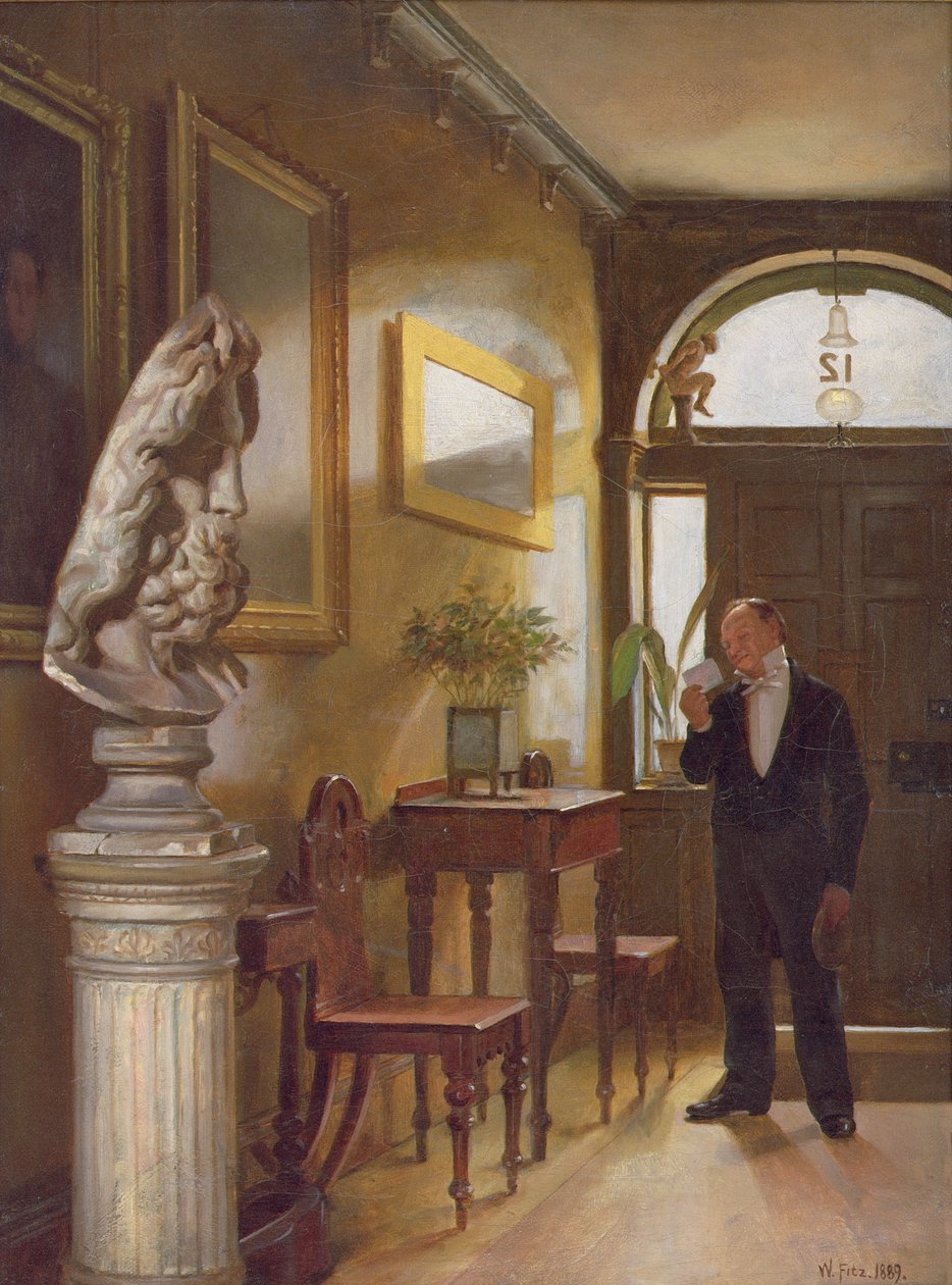 Il biglietto da visita, 1889 da William Fitz