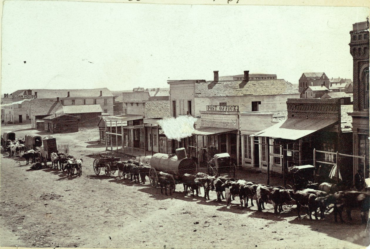 Larimer St, Denver, Colorado, 1862 da William Gunnison Chamberlain