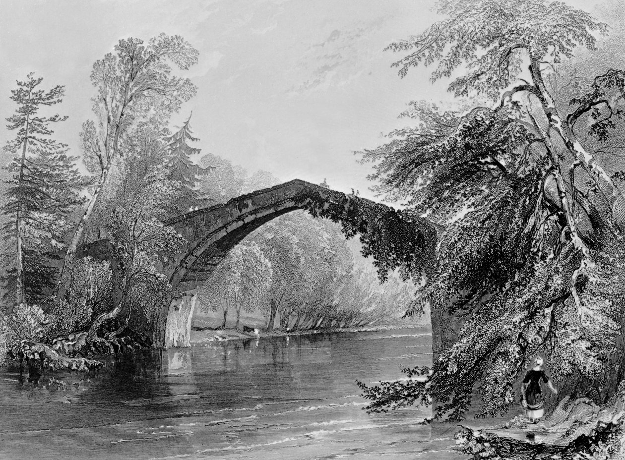 Ponte di Doon, inciso da G. K. Richardson da William Henry Bartlett