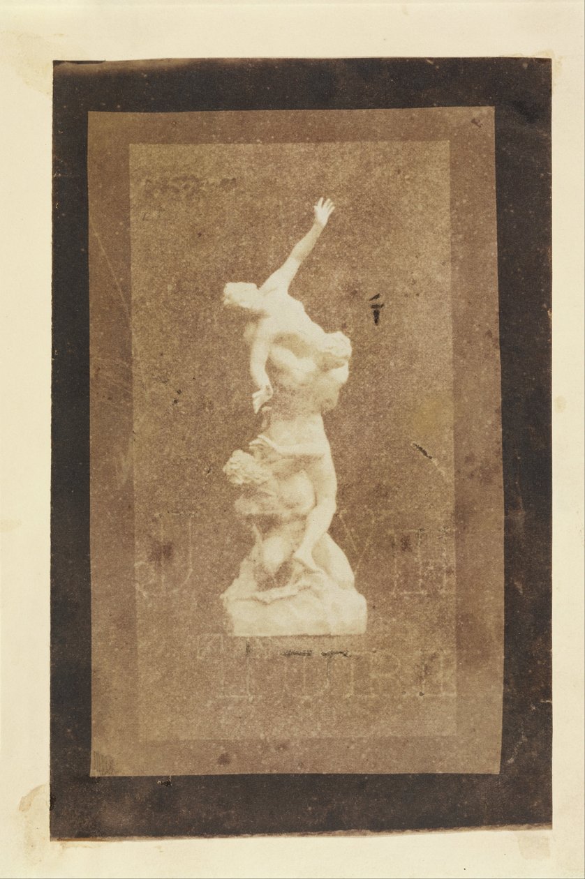 Statuetta del Ratto delle Sabine (copia di Brewster di una stampa di Talbot) da William Henry Fox Talbot
