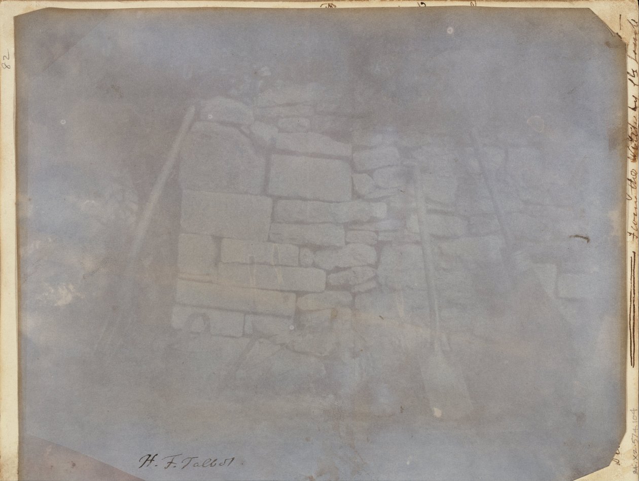 Muro nel campo di meloni, Abbazia di Lacock da William Henry Fox Talbot