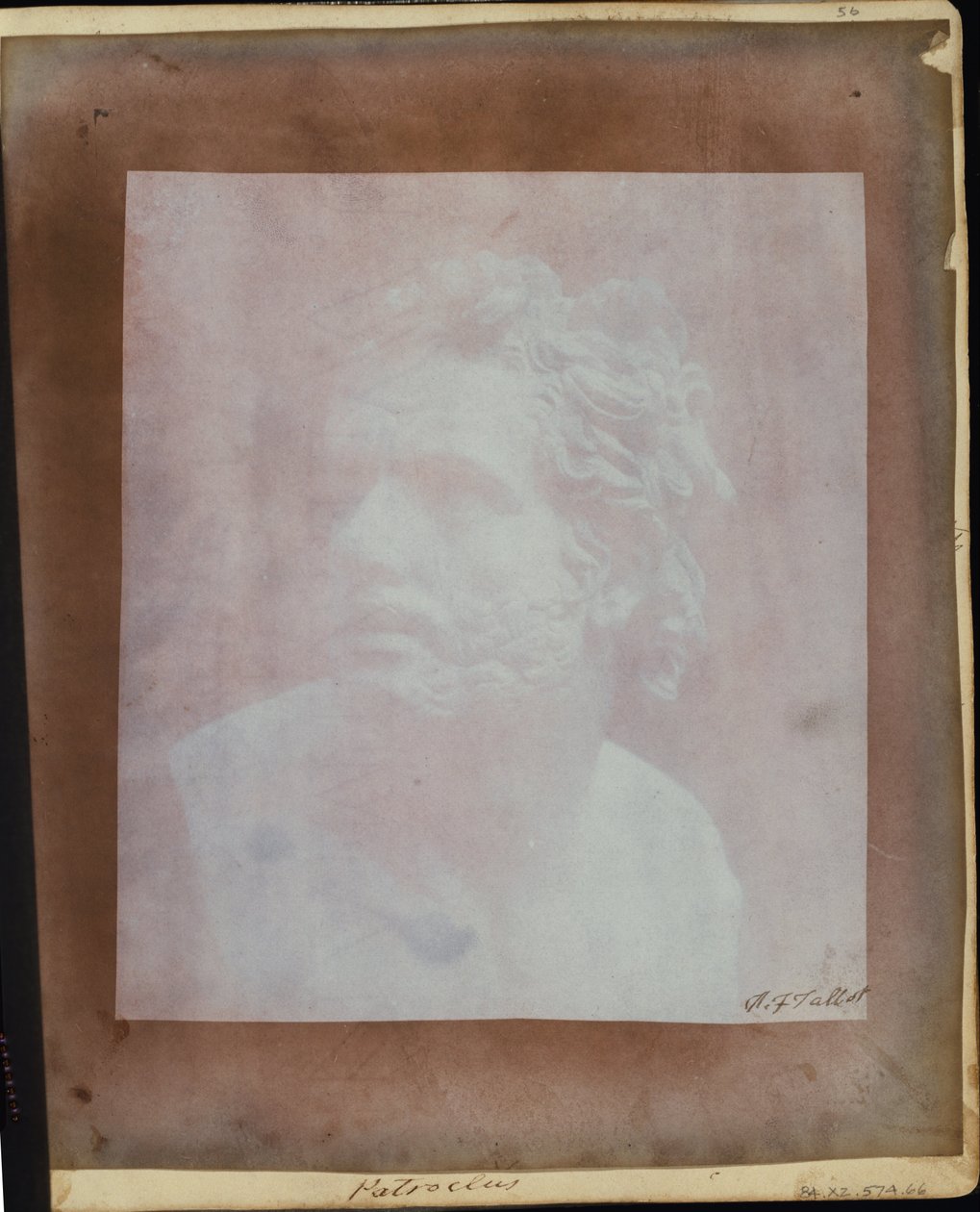 Busto di Patroclo da William Henry Fox Talbot
