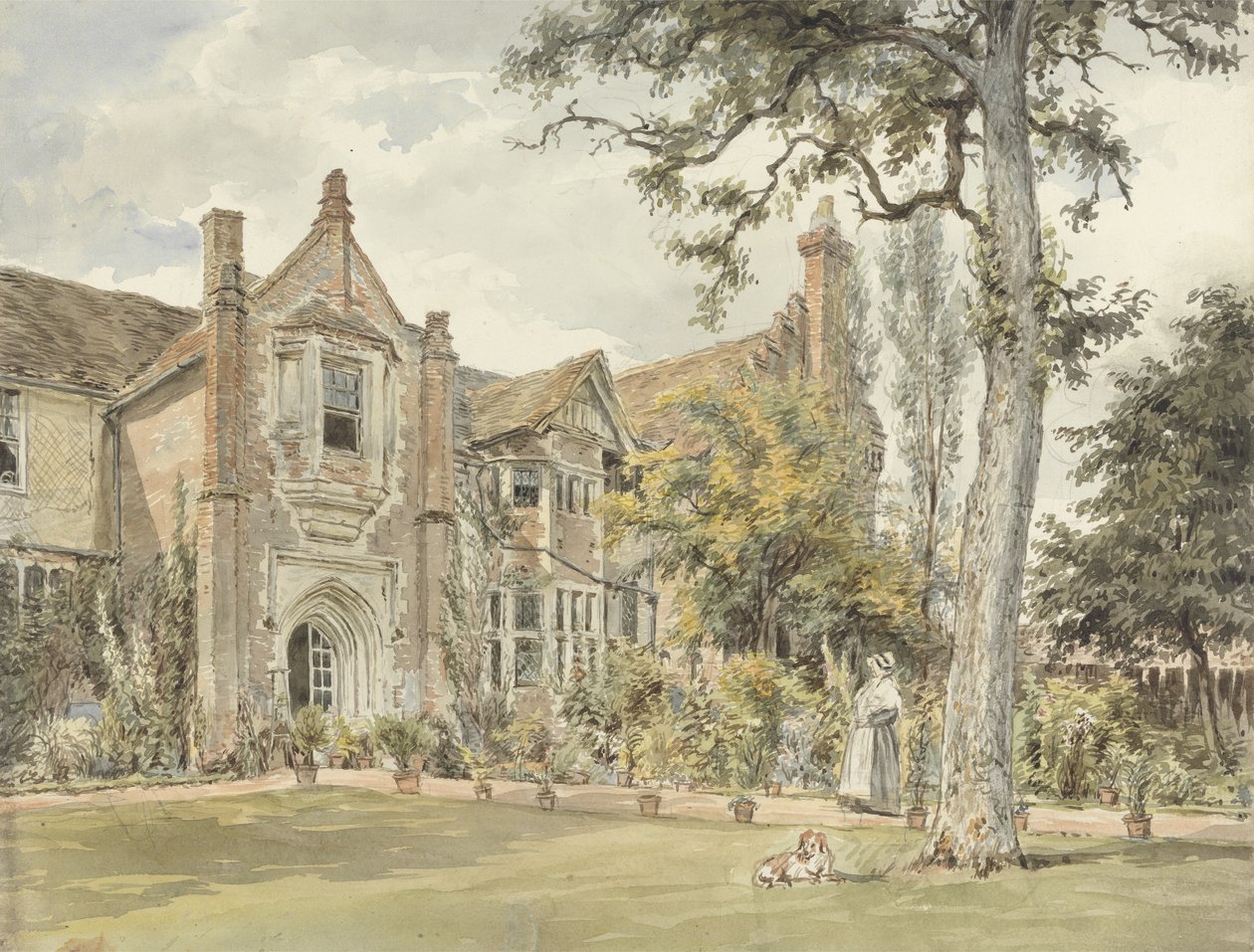 La Casa delle Conferenze, Watford, c.1820 da William Henry Hunt
