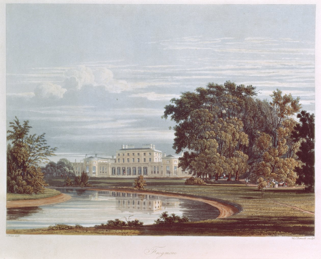 Frogmore, Windsor da Pynes Royal Residences, 1818 da William Henry Pyne