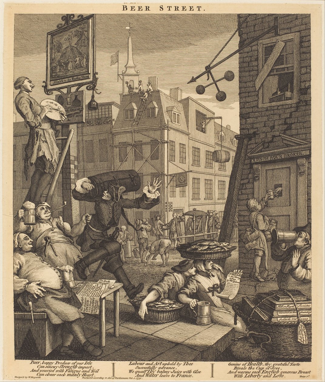 Via della Birra da William Hogarth