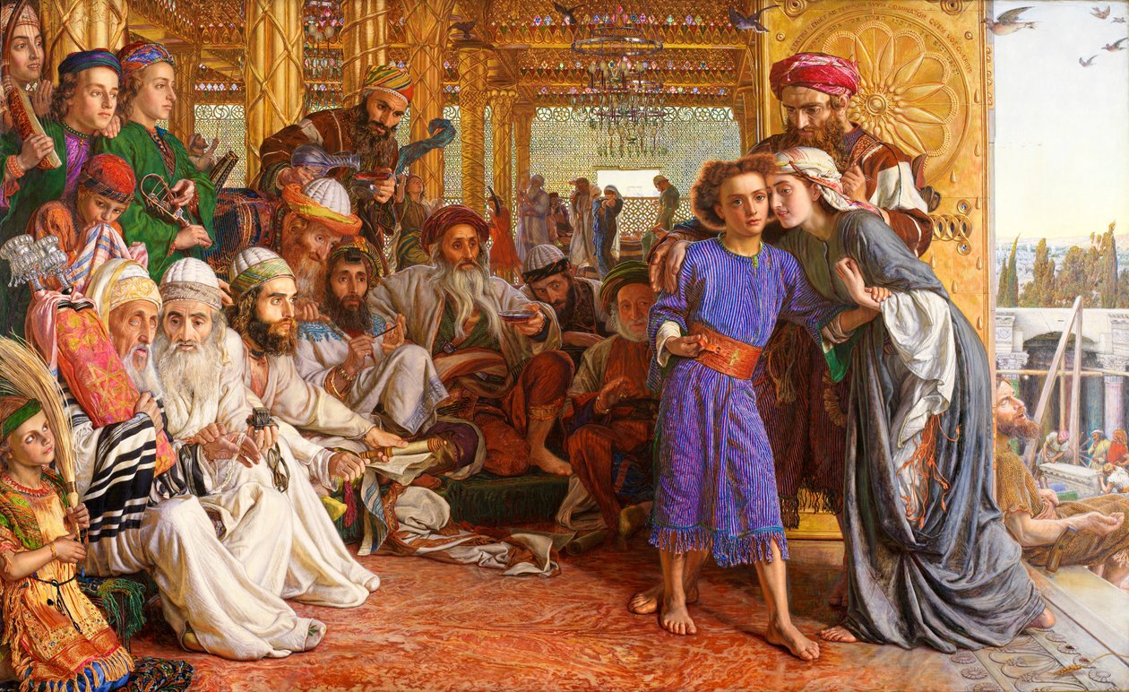 Il ritrovamento del Salvatore nel tempio da William Holman Hunt