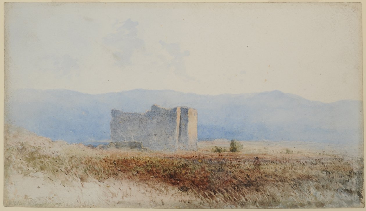 Castello di Buits, vicino a Bewcastle, 1840-58 da William James Blacklock