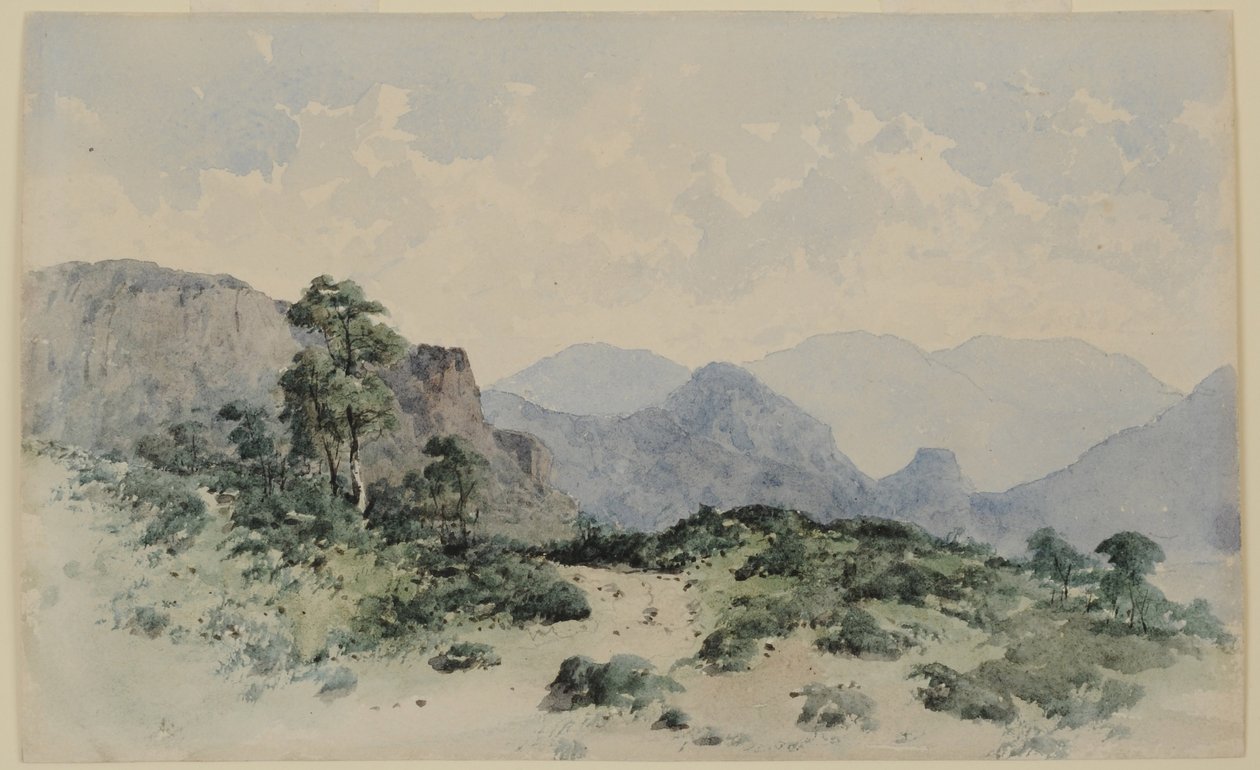 Montagne del Distretto dei Laghi, Borrowdale da William James Blacklock