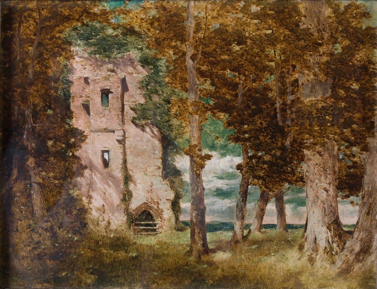 Rovine del Castello di Kirkoswald, Cumberland da William James Blacklock