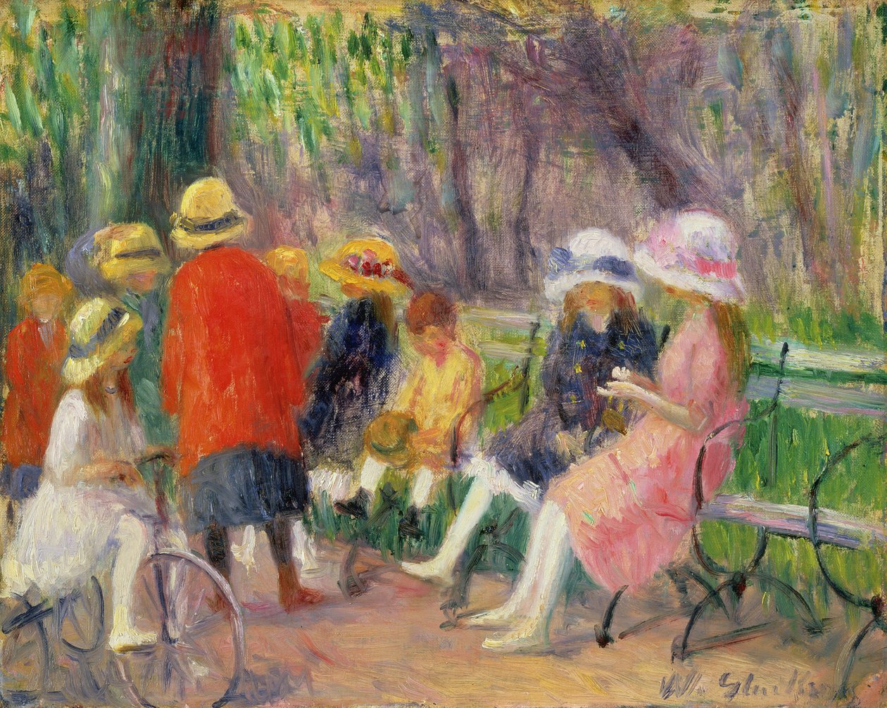Bambini nel parco da William James Glackens