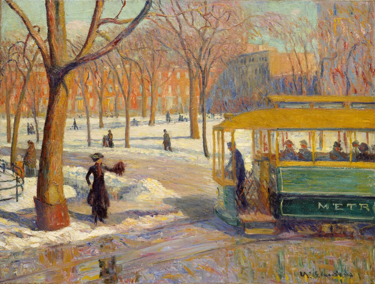 Il carro verde da William James Glackens