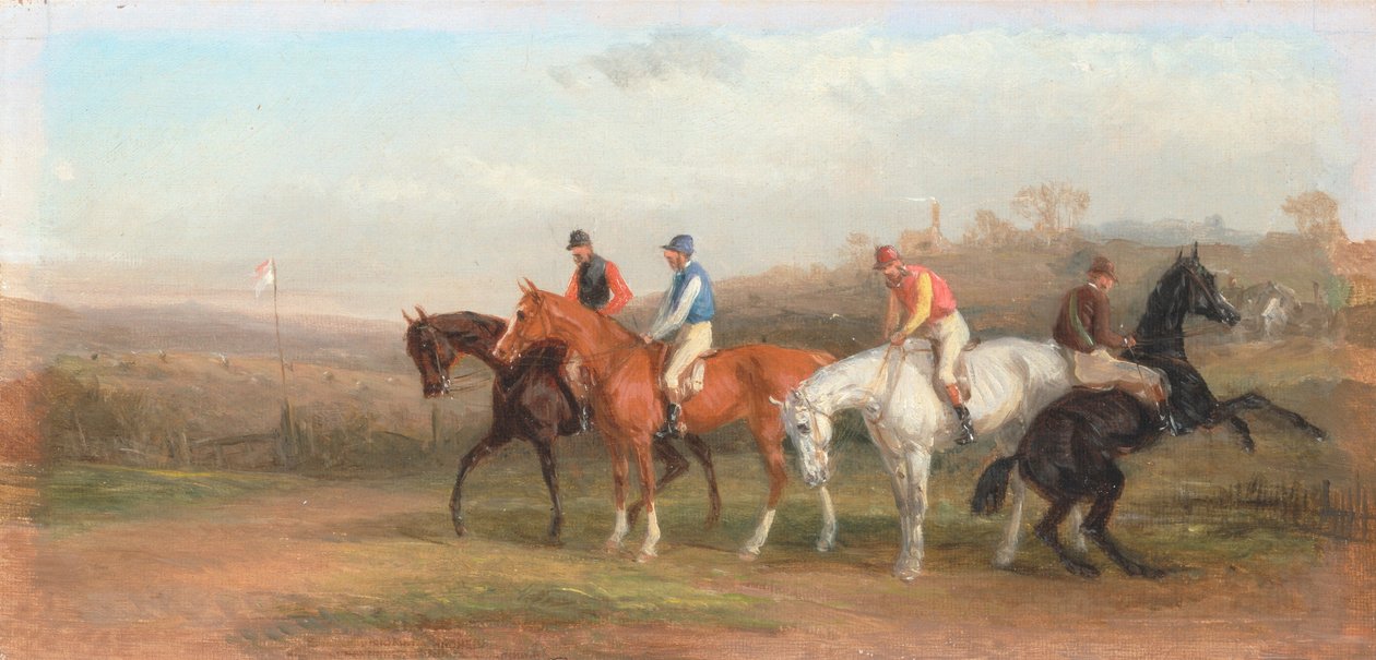 Steeplechasing - Alla partenza da William Joseph Shayer