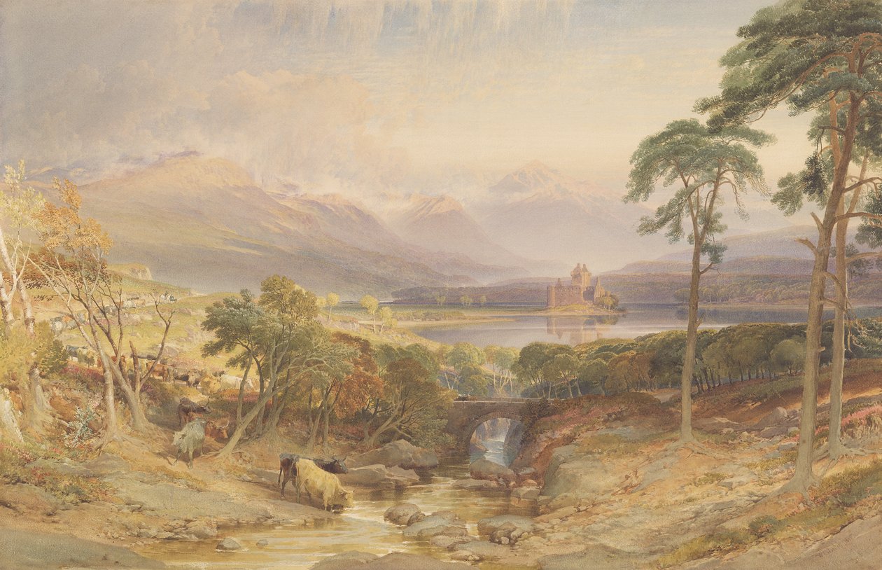 Castello di Kilchurn, Argyllshire, 1865 da William Leighton Leitch