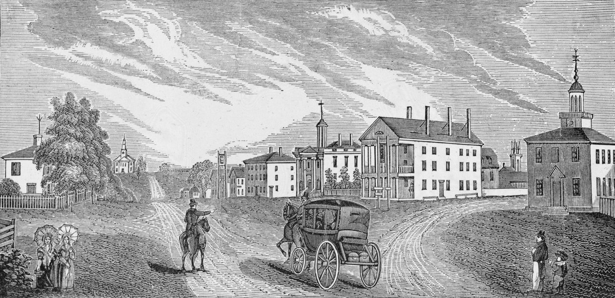 Cittadini di Richmond in Capitol Square durante il conflitto, illustrazione da 