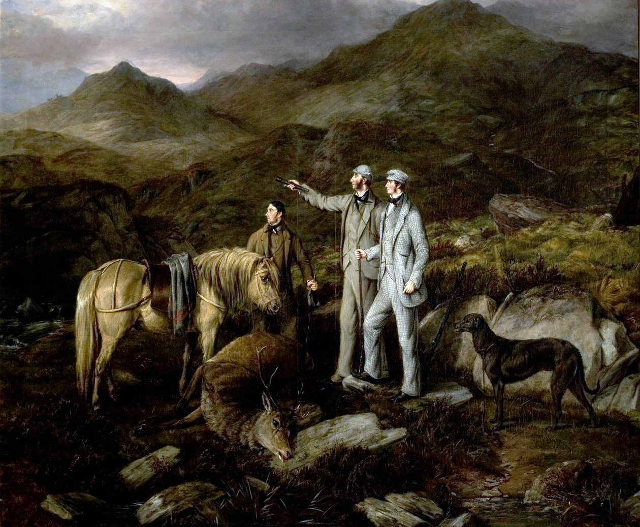 Caccia al cervo in Scozia, 1852 da William Luker