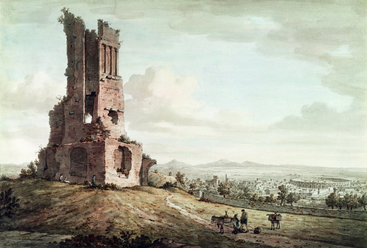 Nimes, dalla Tour Magne, c.1765-68 da William Marlow