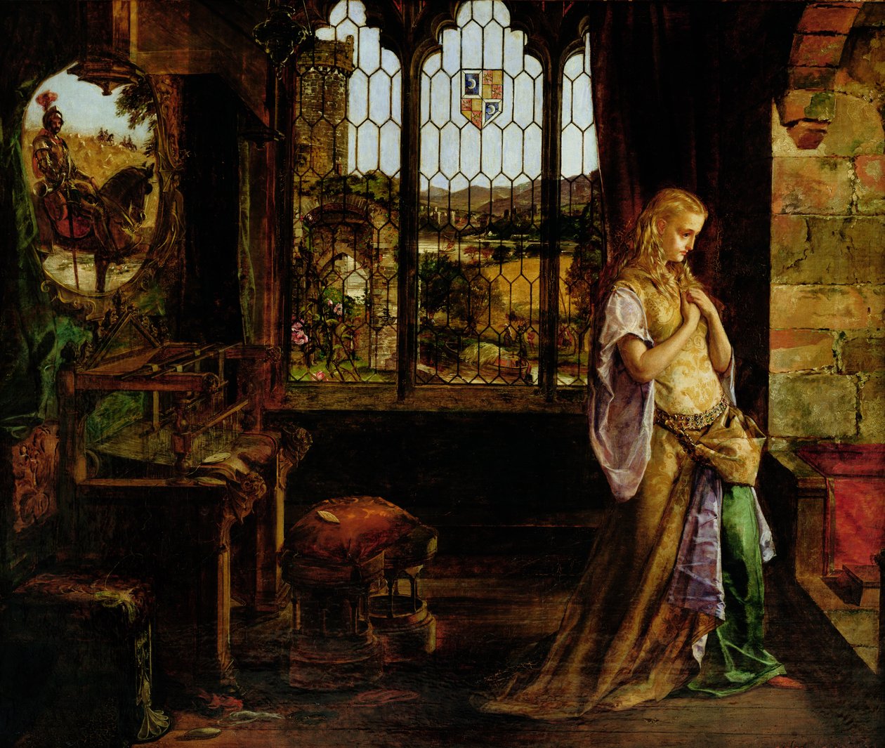 La Dama di Shalott, 1858 da William Maw Egley