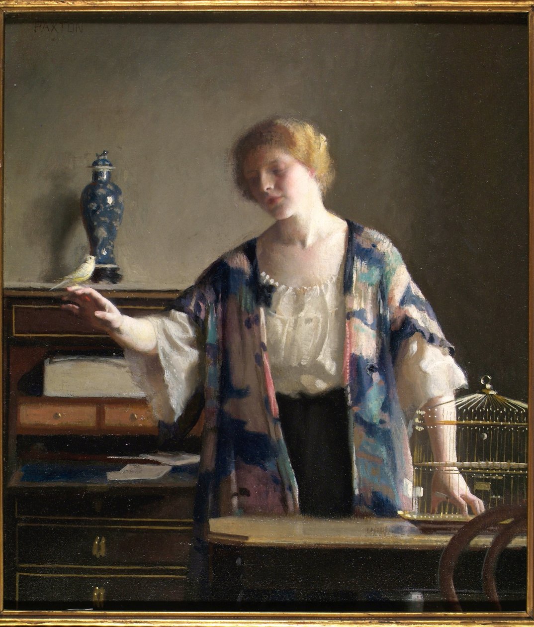Il canarino da William McGregor Paxton
