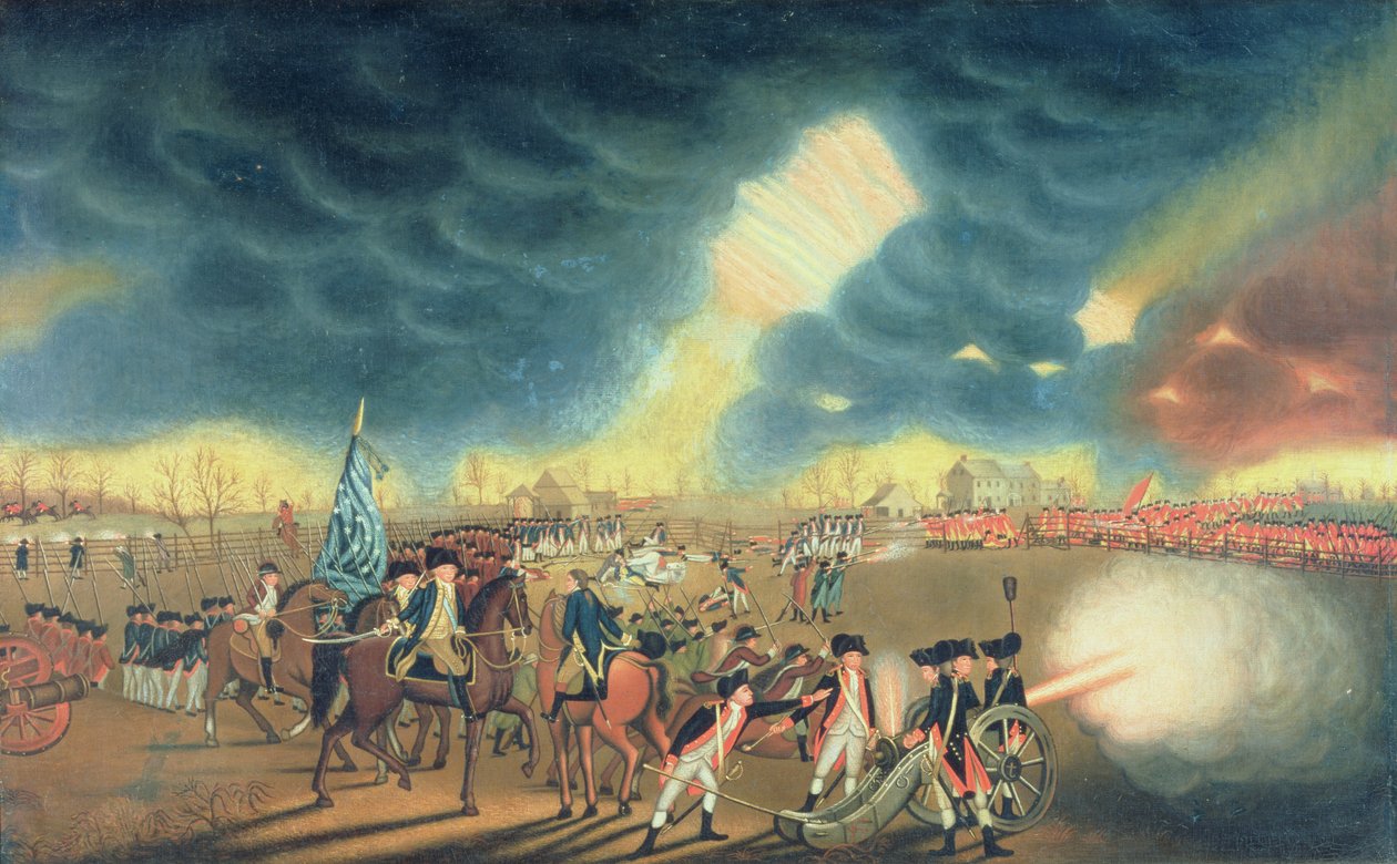 Battaglia di Princeton del 3 gennaio 1777 da William Mercer