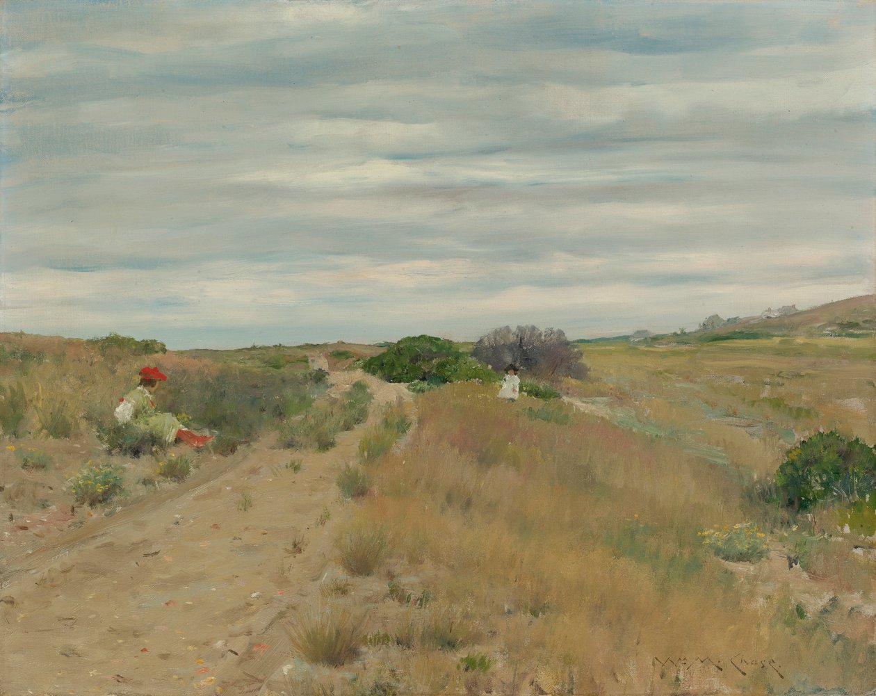 La vecchia strada della sabbia da William Merritt Chase