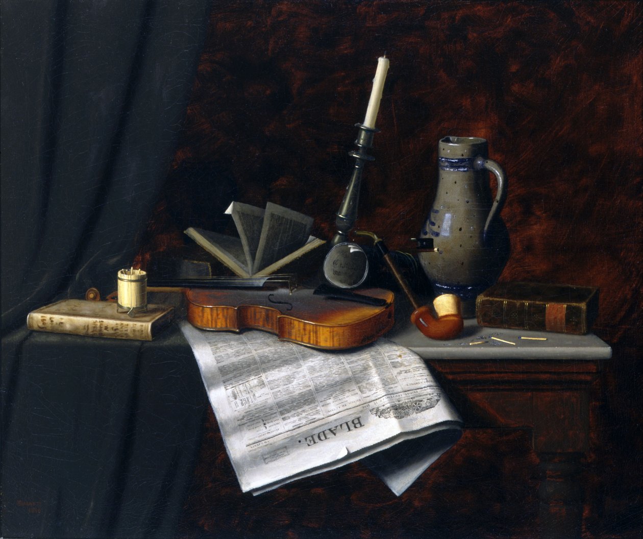 Natura morta con la lama di Toledo da William Michael Harnett