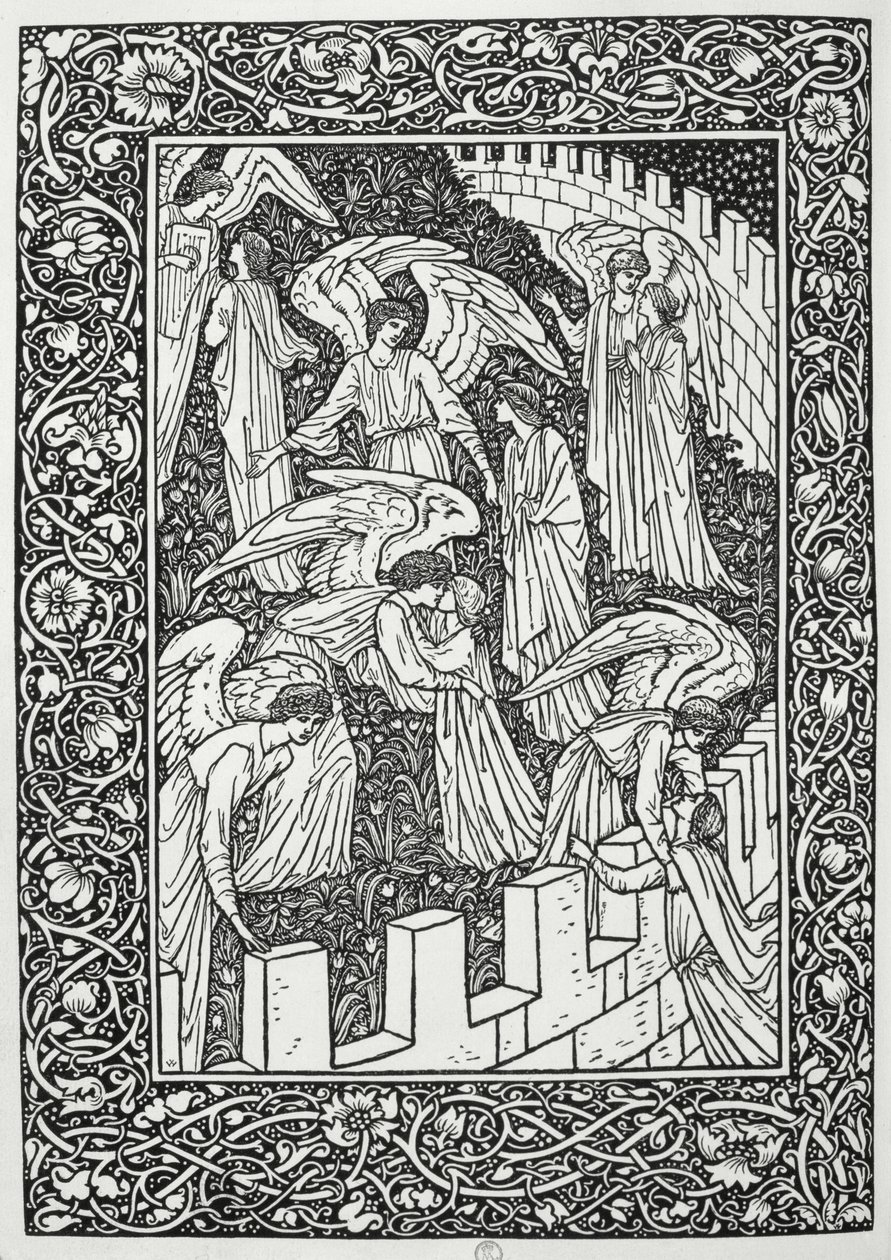Angeli dietro il santuario interno, da 