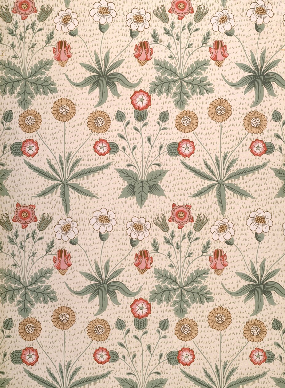 Margherita, primo design di Morris per carta da parati, 1864 da William Morris