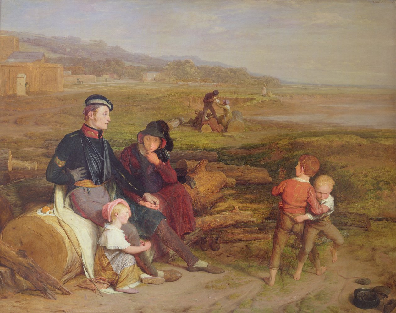 Il convalescente dalla battaglia di Waterloo, 1822 da William Mulready