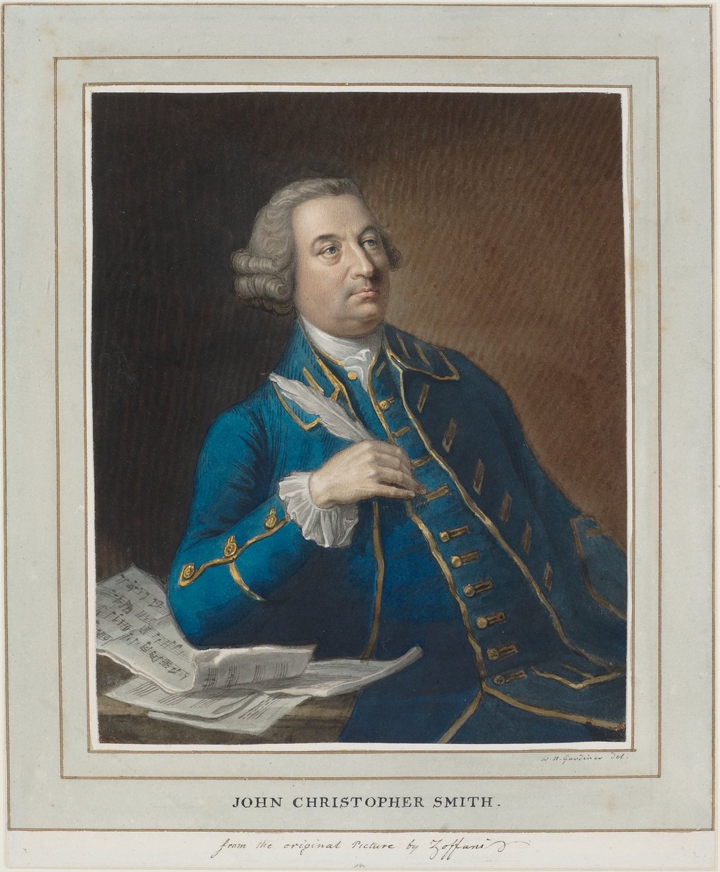 John Christopher Smith, c.1760 da William Nelson Gardiner