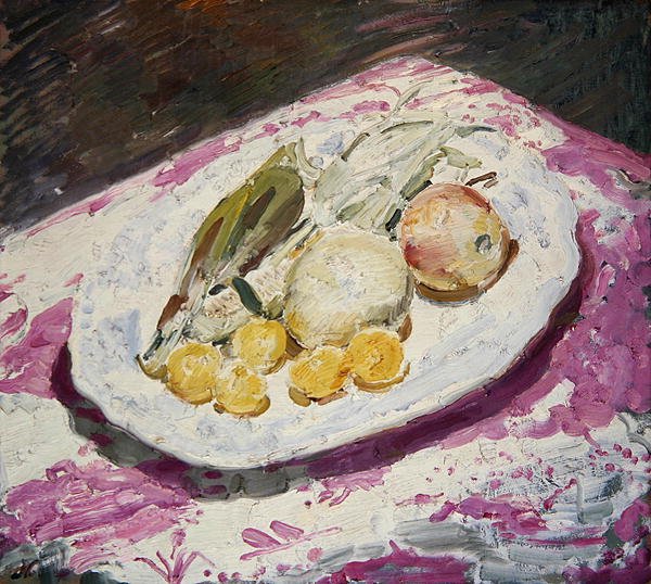 Natura Morta, frutta su un piatto, 1829 da William Nicholson