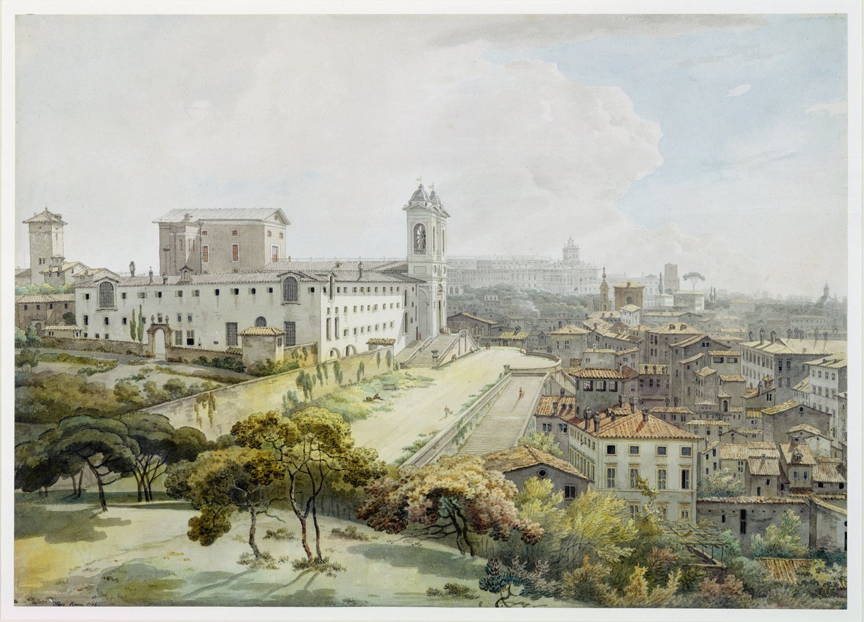 Veduta di Roma presa dal Pincio, 1776 da William Pars