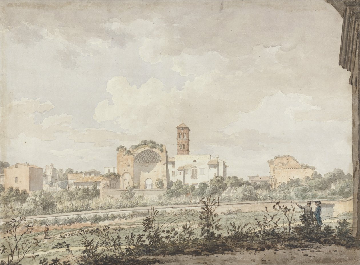 Tempio di Venere e Roma, Roma, 1781 da William Pars