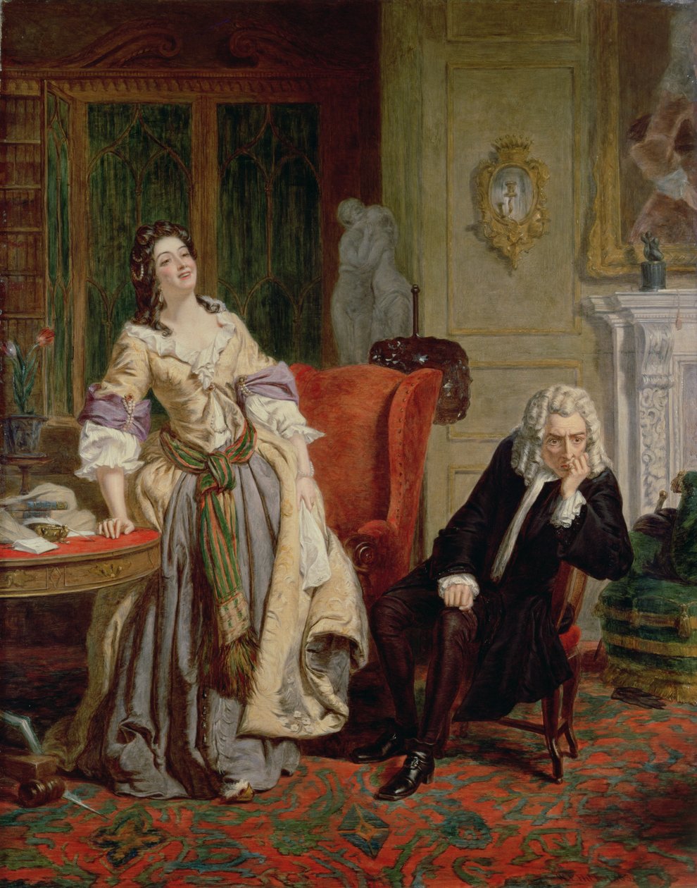 Il poeta respinto: Alexander Pope e Lady Mary Wortley Montagu nel 1863 da William Powell Frith