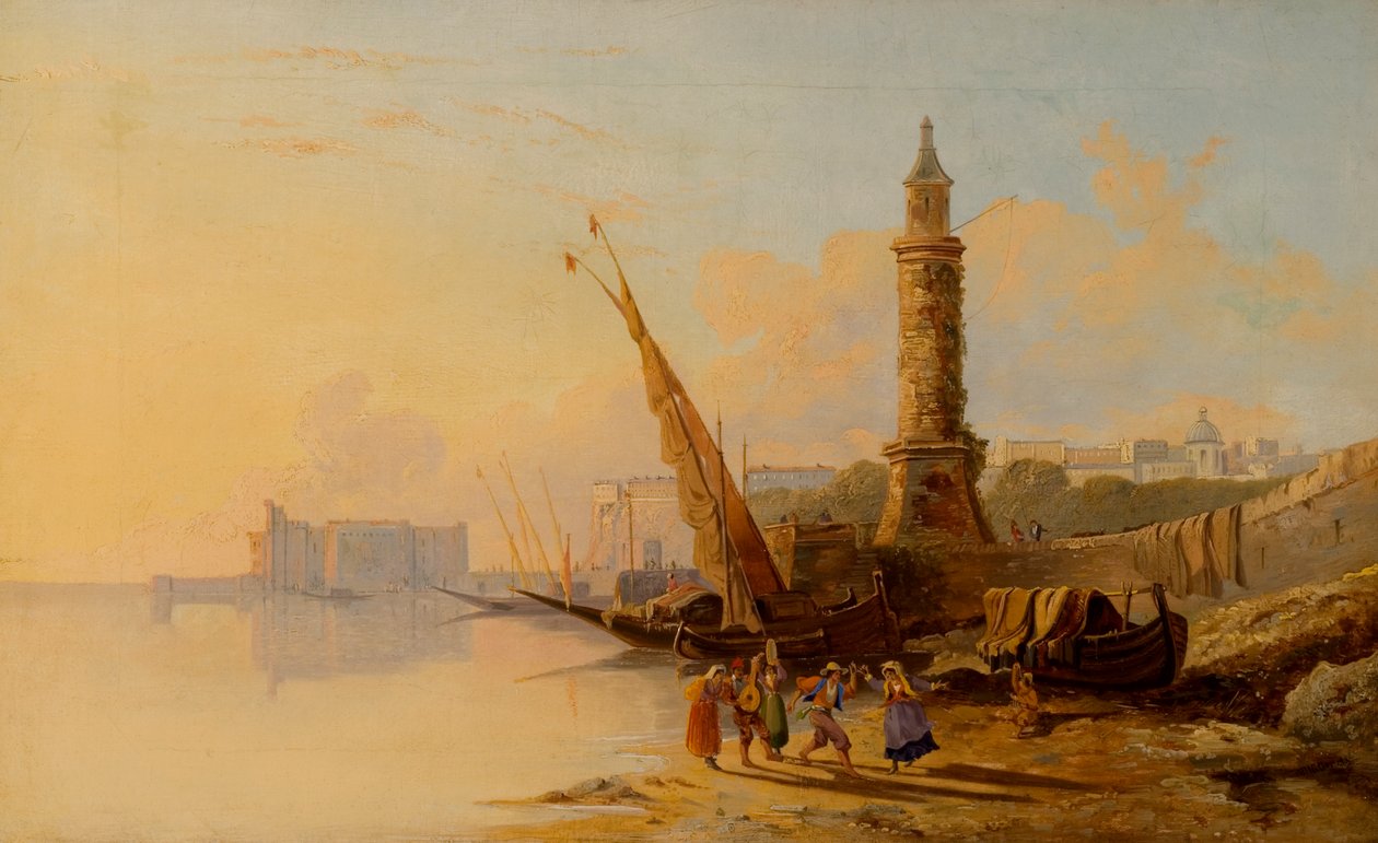 Scena costiera italiana da William Raymond Dommerson