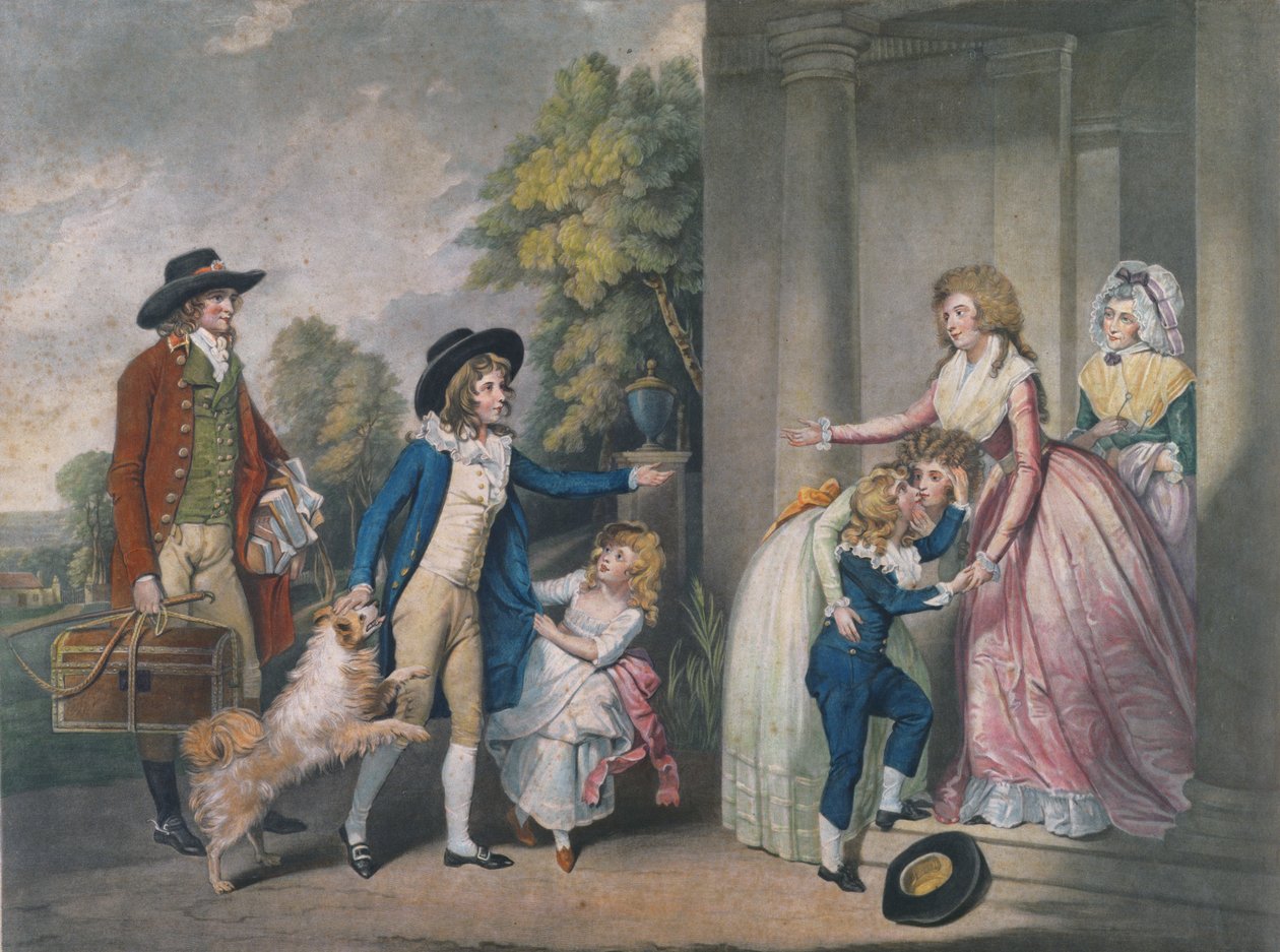 Dulce Domum o Il Ritorno dalla Scuola, inciso da John Jones, 1790 da William Redmore Bigg