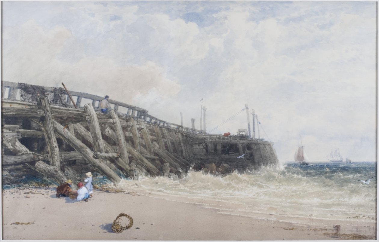 Vecchio molo di Newhaven da William Roxby Beverly