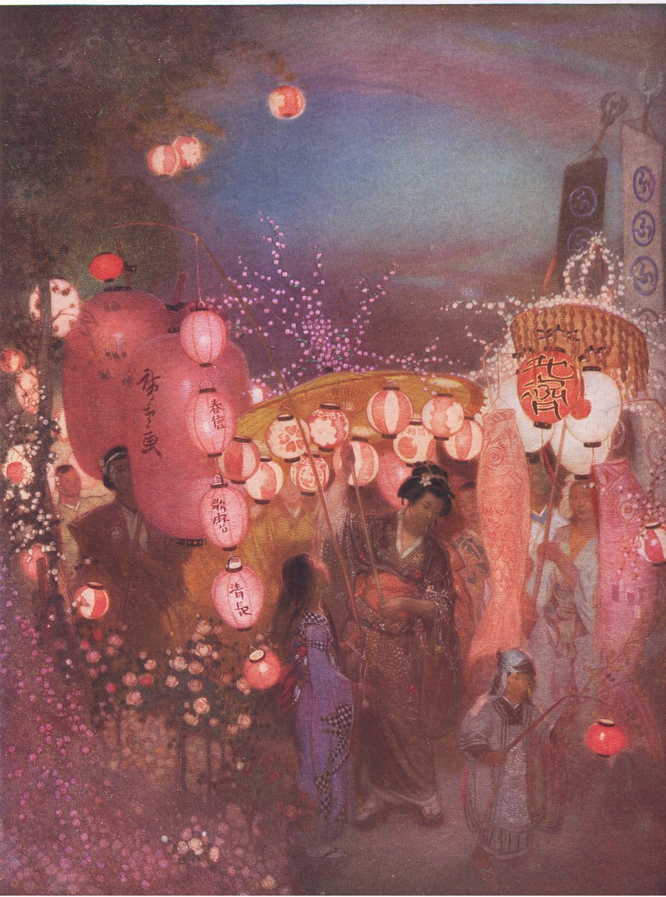 Festival giapponese, Bibbys Annual, 1916-1917 da William Shackleton