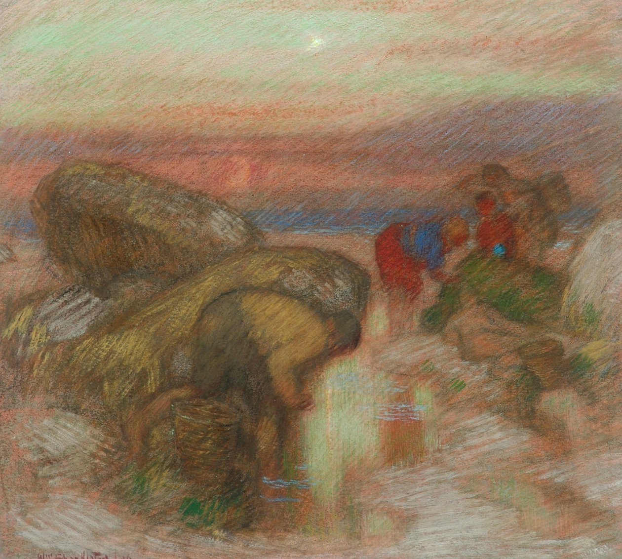 I raccoglitori di cozze, c.1906 da William Shackleton