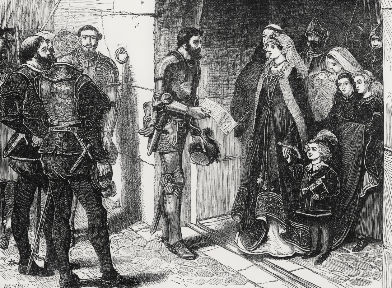Pari scozzesi che chiedono i figli della regina Margherita da William Small