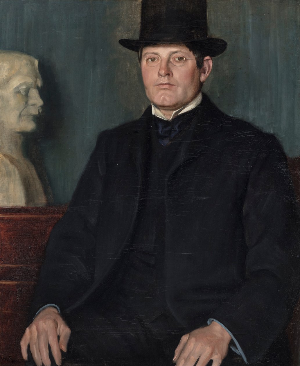 Ritratto di Sir George Frampton (1860-1928) 1905 da William Strang
