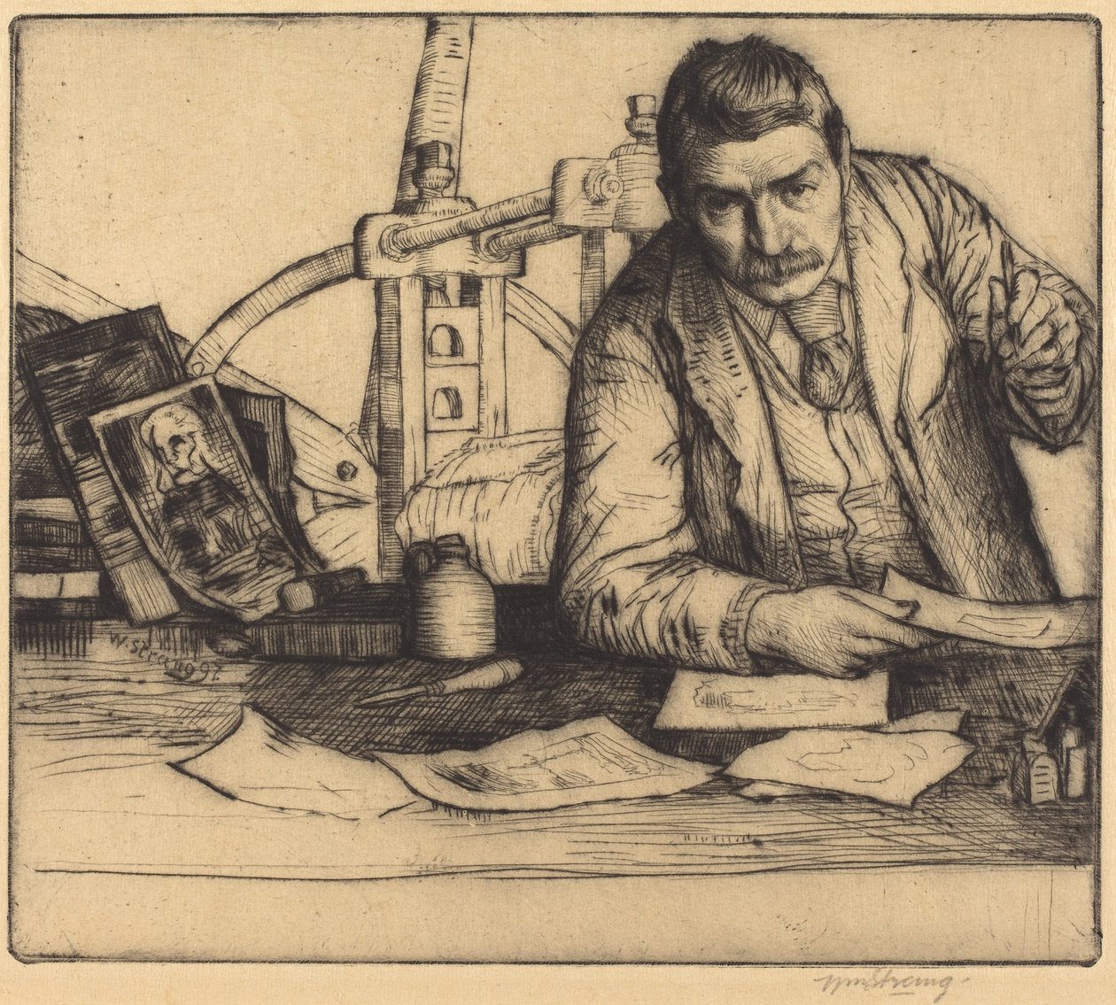 Autoritratto, 1897 da William Strang